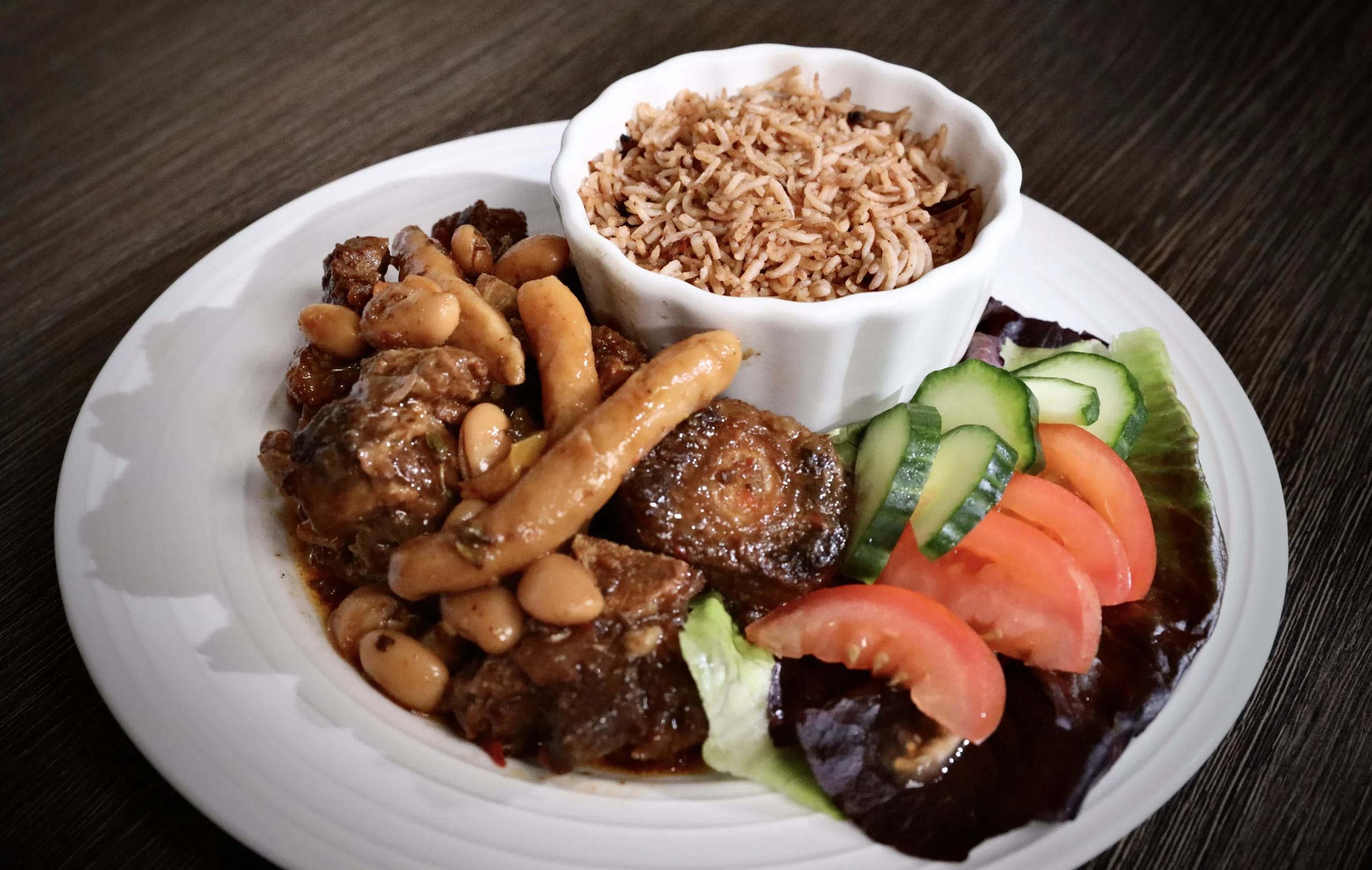 Oxtail with Rice & Peas